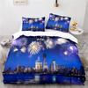 Statue of Liberty American City 3D Bedding Set Scenery Duvet Cover Set with Pillowcase Home Textile Twin Full Queen King Size