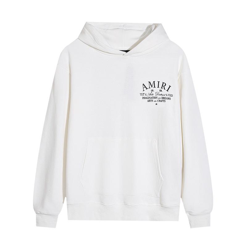 AMIRI Unisex High-Definition Print Casual Hoodie - 2024 Autumn/Winter American Trendy Collection