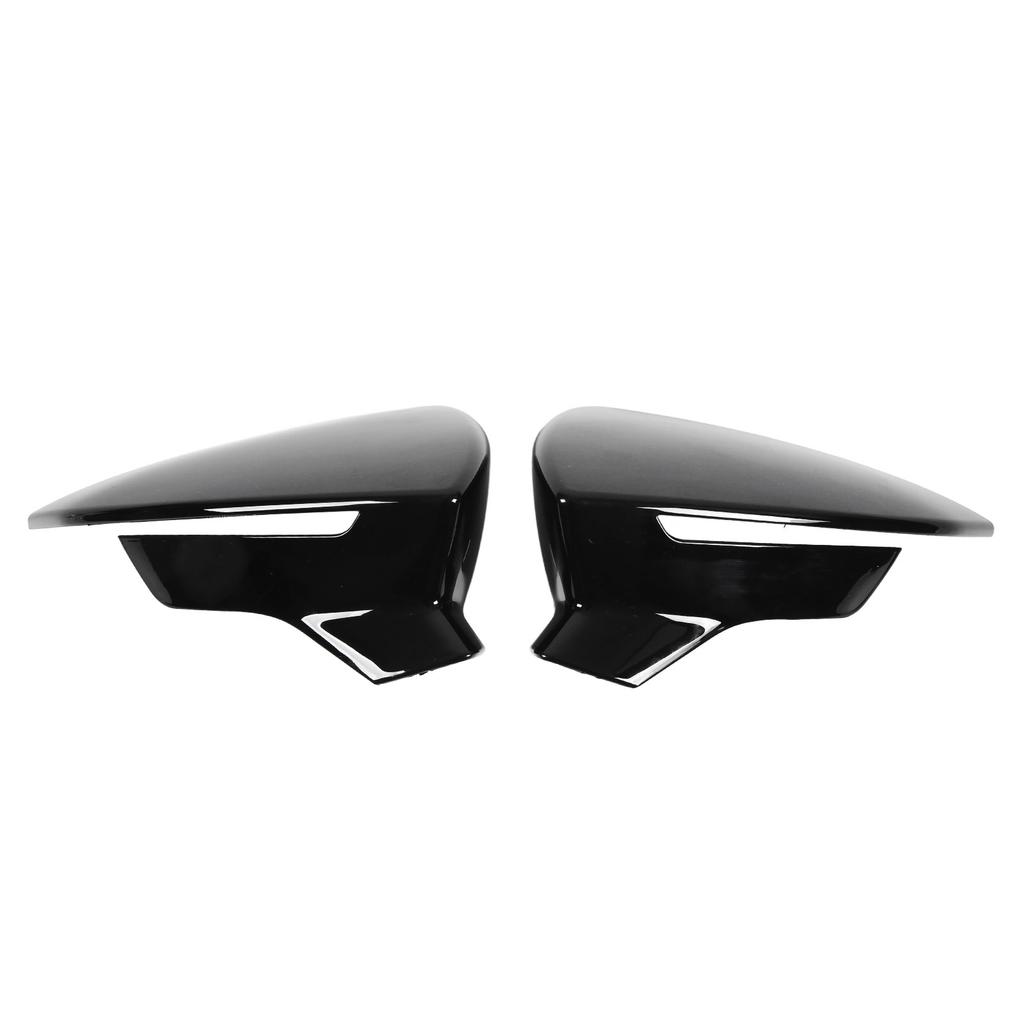 Pár ochranných krytů zrcátek levý pravý náhradní pro SEAT Leon Mk3 5F ST FR Cupra 2013‑2019 Lesklá černá