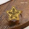 high-end Christmas Zinc Alloy Napkin Ring New Year Festive Candy Cane Bow Napkin Holder for Holiday Xmas Table Decoration