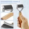 3 in 1 Pet Detangler Brush Efficient Dogs Cats Deshedding Brush Multifunction Pet Grooming Shedding Tool Undercoat Shedding Rake