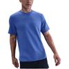 Embroidered Pullover Round Neck Short Sleeve T-Shirt Men Tops Blue DV9831-411