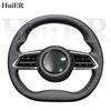 New DIY Hand Stitched Leather Steering Wheel Cover For Mazda EZ-6 2026 2026 2026 Black Microfiber Leather Customize Accessories