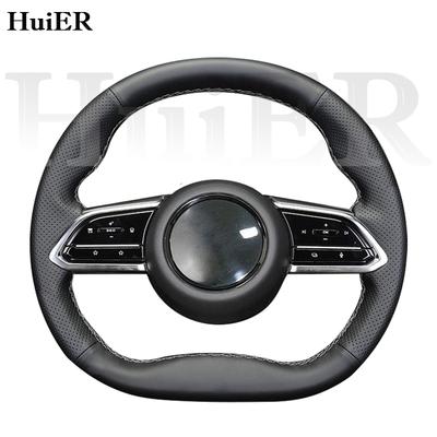 New DIY Hand Stitched Leather Steering Wheel Cover For Mazda EZ-6 2026 2026 2026 Black Microfiber Leather Customize Accessories
