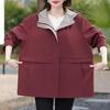 Damen Kapuzenjacke in Übergröße – Winddichter Mantel mit Karofutter (Größen 3XL-7XL) für Damen mittleren Alters