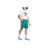 Adidas Originals Trefoil Oversized Shorts With Three Stripes Color Block Men Shorts Forest-Green IW3644