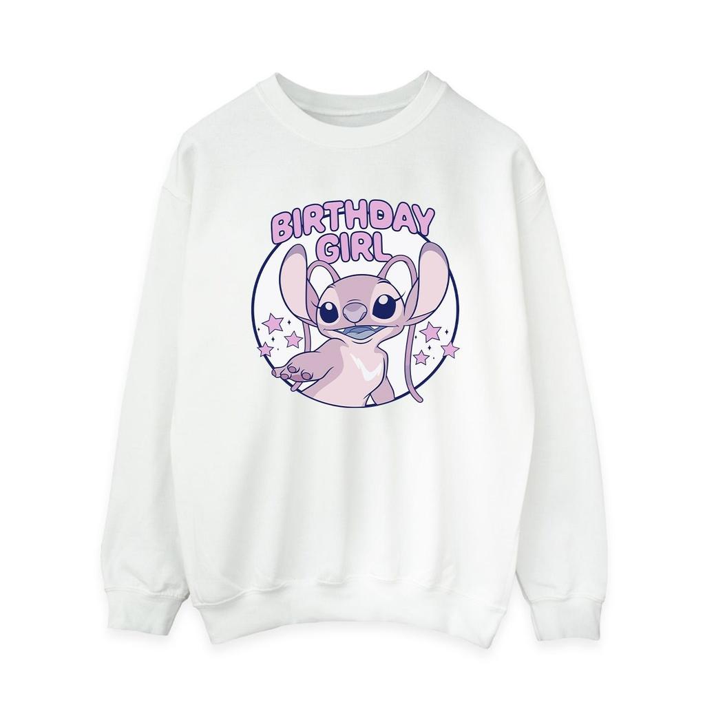 Lilo & Stitch Womens/Ladies Birthday Girl Angel Sweatshirt