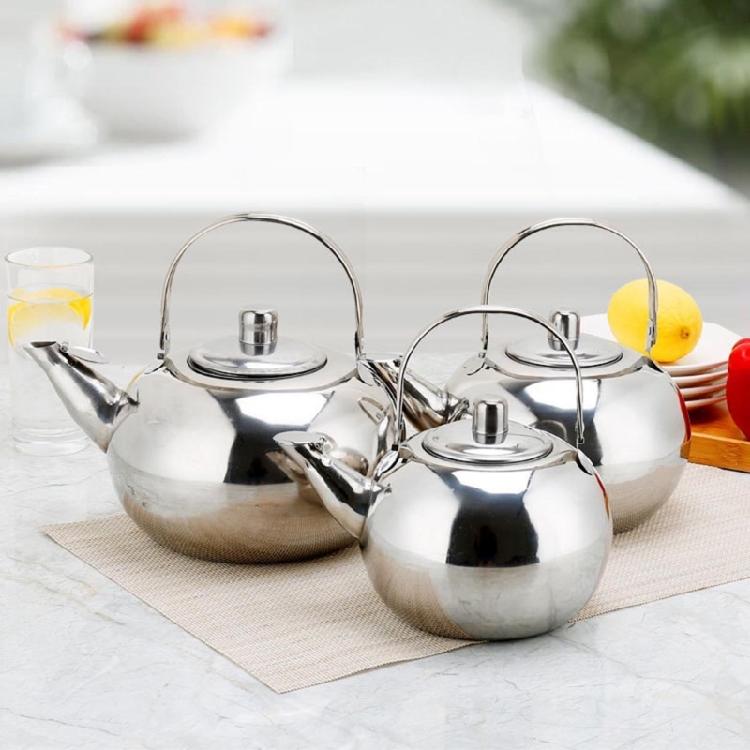 Coffee Teas Pots Water Kettles Stainsless Steel Teapots with Infuser for Kitchen