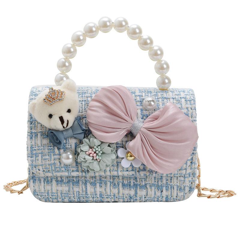 Adorable Korean Style Mini Pearl Children's Purse With Waterproof Features