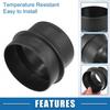 Single Air Ducting Connector Straight Air Heater Duct Pipe 80 to 75mm Universal
