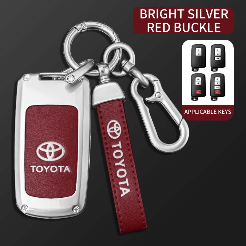 Car Key Case Full Cover Styling Accessories For Toyota RAV4 Highlander Avalon Sequoia Tundra Tacoma 4Runner Land Cruise Prius