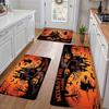 1PC Halloween Pattern Kitchen Rug Non-Slip Door Mat Pop Design Bathroom Rug Bath Mat Carpet for Home Sink Laundry Decor