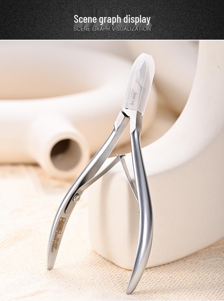 Easy Cut D07-14 Matte Cuticle Nipper Set - Sharp Blade Manicure Tool for Salons