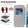 For iPhone 17 Pro Case Compatible with MagSafe RFID Blocking Leather Phone Cover