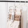 Rotatable Clothes Rack Organizer Multi Layer Wardrobe Organizer Adjustable Trouser Hangers  Travel