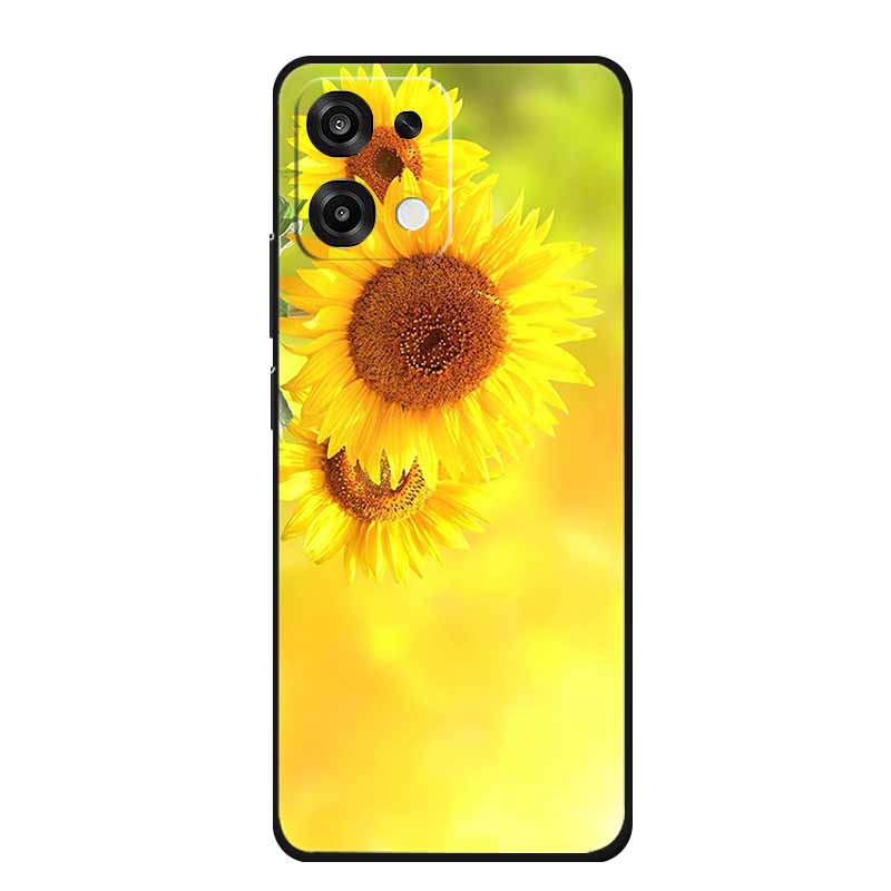 For OPPO F31 Phone Case F 31 Funda Fashion Flowers Black Silicone Soft Back Cover For OPPO F31 5G 2025 Case CPH2781 Coque Shell