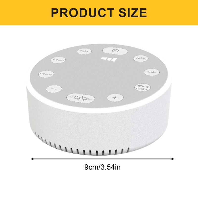 White Noise Machine Featuring LED Night Light And Timer Function For Improved Sleep Quality Stress Relief Device