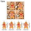Christmas Wooden Pendants Gingerbread Man Gnomes Xmas Tree Hanging Oranment 2025 Noel Navidad Decorations for Home New Year Gift