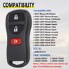Keyless Entry Remote Key Fob Compatible with Infiniti FX35 FX45 QX4, Armada Pathfinder Frontier Murano Titan Quest Xterra Sentra, Replacement for