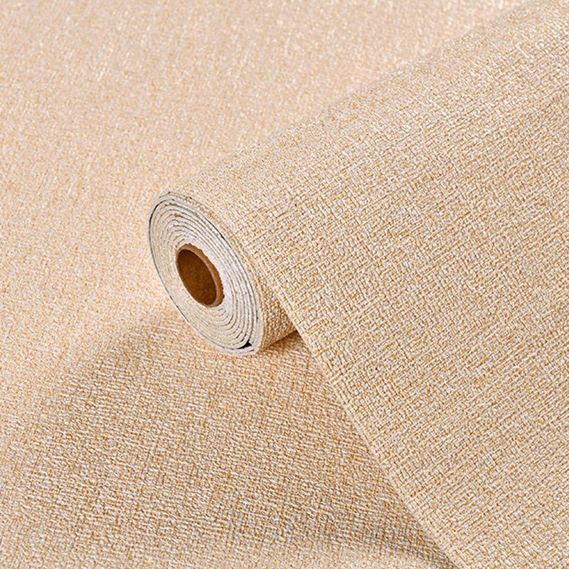 3D Linen WallPaper Self-Adhesive Bedroom Warm Background Wallpaper Household Decor Waterproof Moisture-Proof Foam wall Sticker