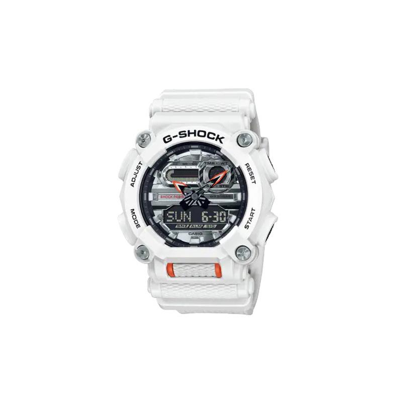 

Casio G-SHOCK Series GA-900 Hidden Coastal Industrial Style Waterproof White Warrior Impact Resistant Structure Quartz Movement Resin GA-900AS-7AJF серебряный