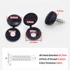 100Pcs Hinged Plastic Screw Cap Cover Nuts Fold Snap Protective Cap Button Screw Wood Furniture Decorative Nuts Bolts Hardware