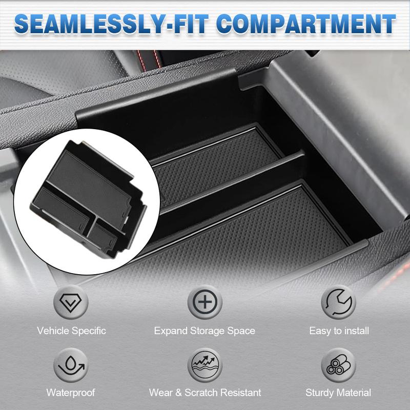 For BYD Shark 6 2024 2025 2026 Center Console Organizer Central Control Storage Box with Mat Car Armrest Organizer Accessories