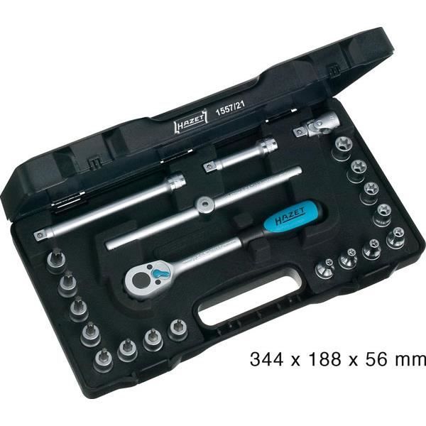 Hazet Jeu D'outils À Visser TORX 1557/21 Compon...