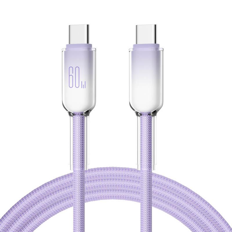 PD 60W USB Type C to Type C Cable Fast Charging Data Cord For iPhone 16/15 Huawei Samsung Xiaomi USB-C Charging Cord 1M/2M