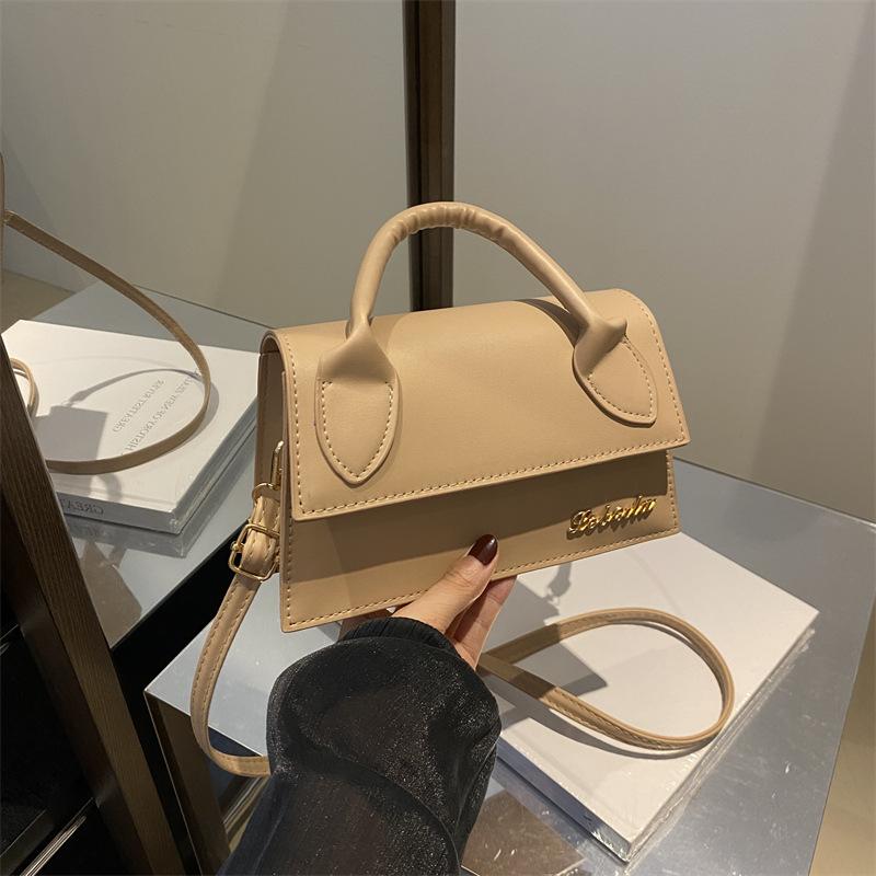 French fashion simple casual high-end shoulder messenger bag women's 2025 summer new fashion versatile small square bag