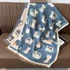 Double-Sided Cute Kitten Cashmere Scarf - Women's Fashion Winter Neck Warmer Shawl