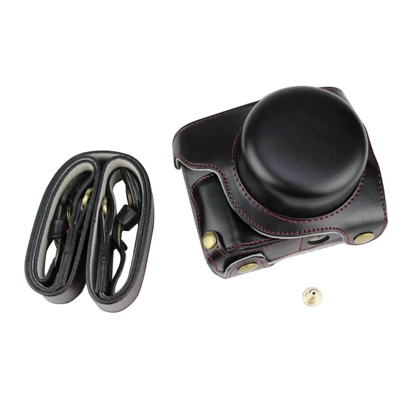 

SIUTATDSH PU Leather Camera Case for Panasonic LUMIX GF10, GF9, GF8, GF7, with Liner Case and Camera Holder, Shockproof and Portable (Black)