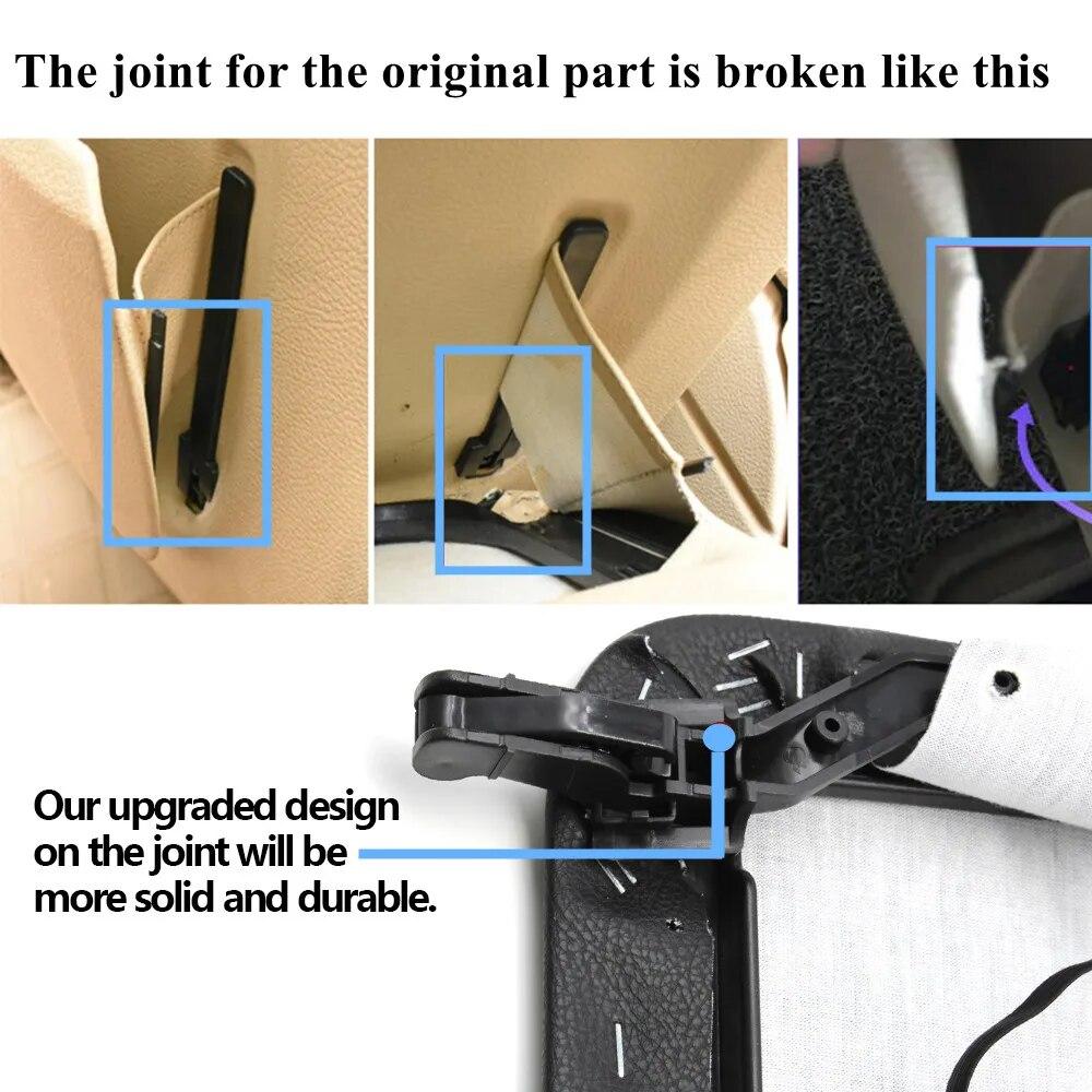 Black Beige Car Interior Seat Backrest Leather Storage Pack Cover Replacement For BMW 5S 6GT 7S G30 G38 G32 G11 G12  2016-