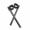 100% Real Carbon Fiber Clip-On Motorcycle 7/8" Handlebars 35mm Fork Tube For Cafe Racer Universal
