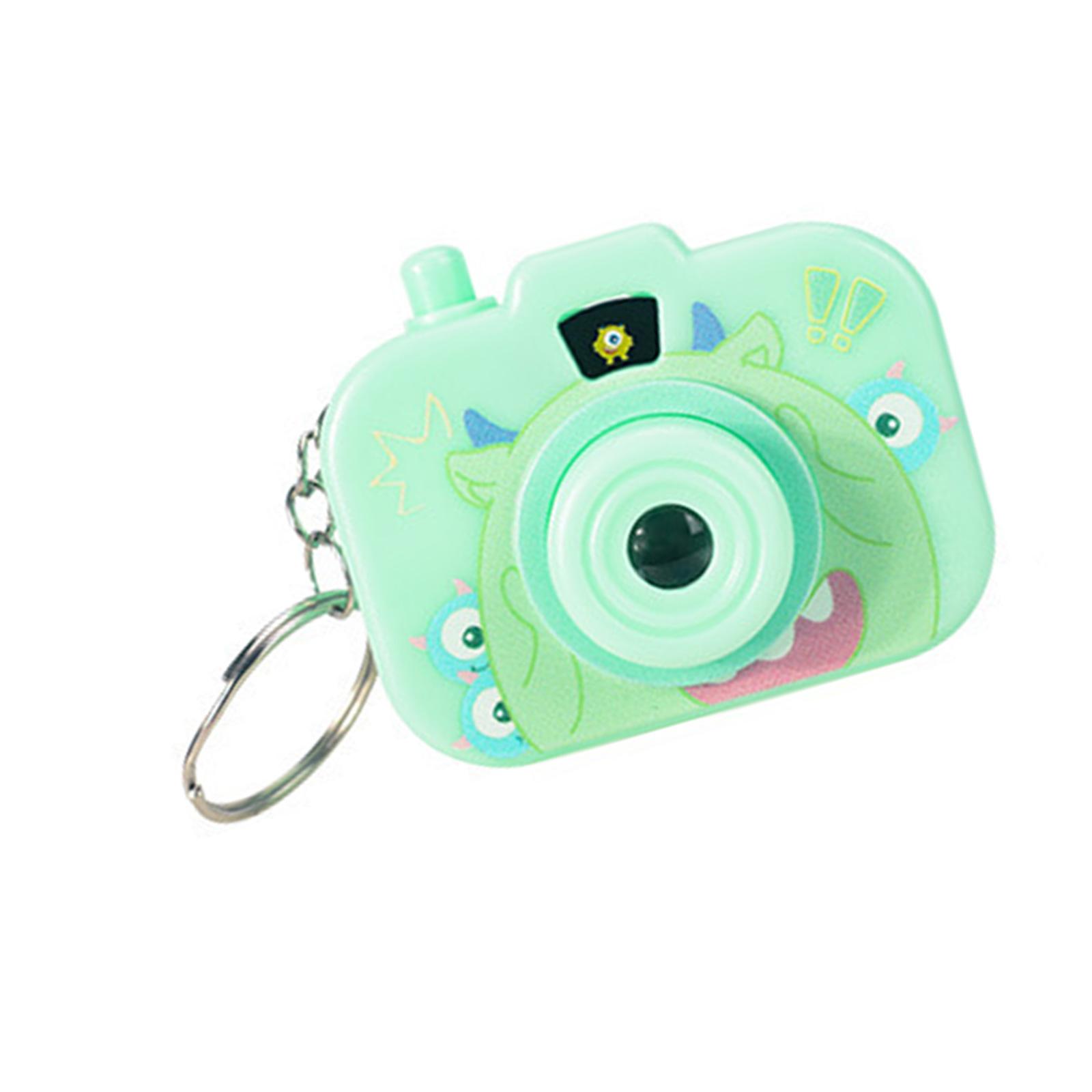 

Portable Cartoon Projector Camera Keychain For Children Educational Travel Friendly Plastic Gift For Boys Girls зелений