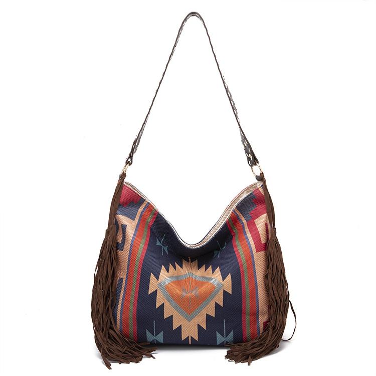 Ретро богемная сумка-сумка для женщин Европейская и американская тканая сумка ручной — фото 7