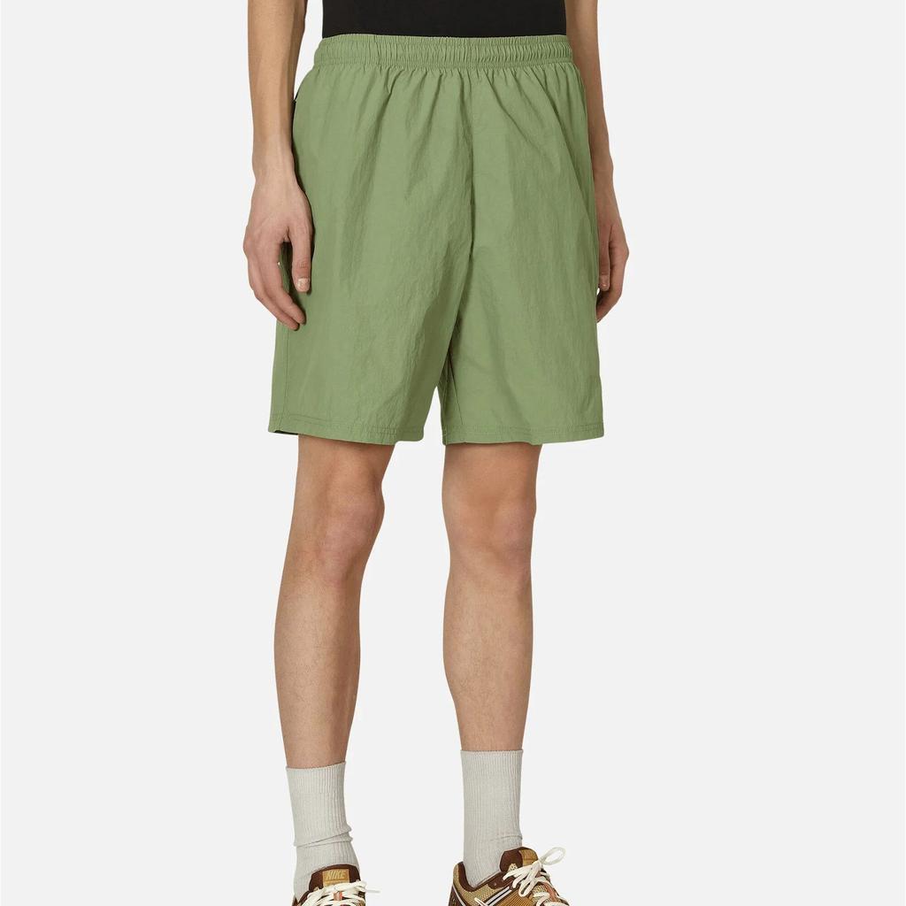 Nike Solo Swoosh Woven Shorts Oil Green/White Men Streetwear DX0749-386