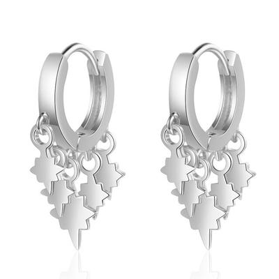 Cubic Zirconia Lightning Pendant Stud Earrings 100% 925 Sterling Silver Earrings for Women Gifts