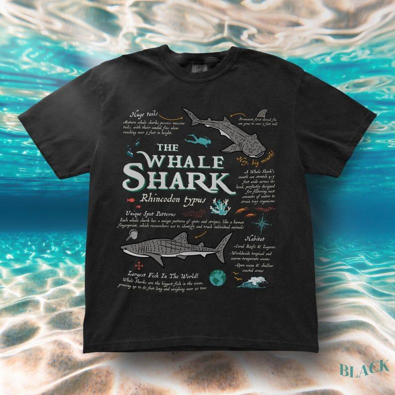 

Vintage Whale Shark Unique Marine Life Animal Anatomy Marine Nature Gift Wildlife T-shirt 90 s Men s and Women s Personality Top 4XL