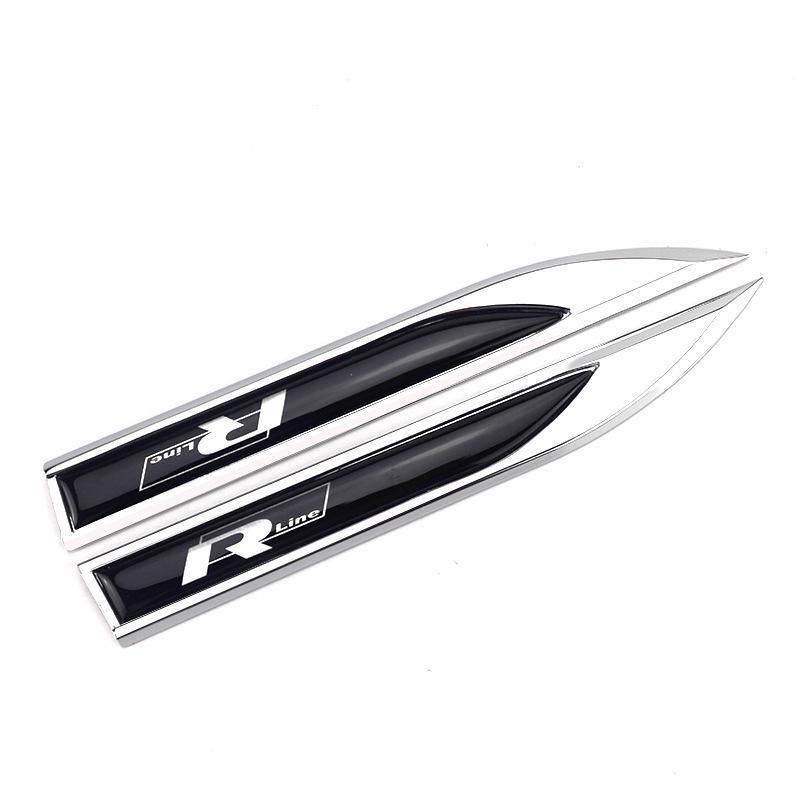 Volkswagen Sagitar Jetta Front Fender Metal Emblem Decorative Sticker