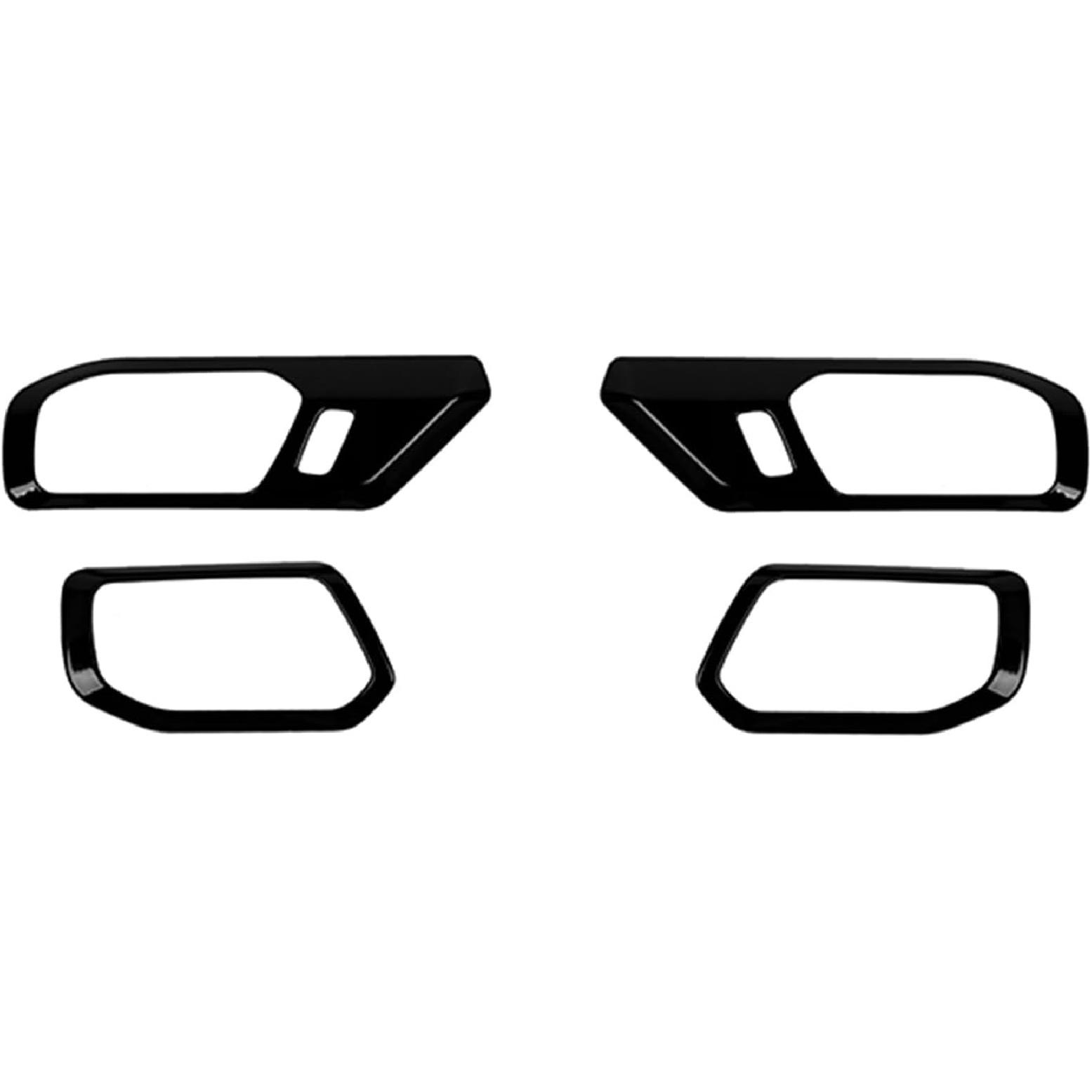 Inner Door Handle Cover Trim Compatible with 2021-2025 Ford Bronco Interior Accessories, Red чёрный