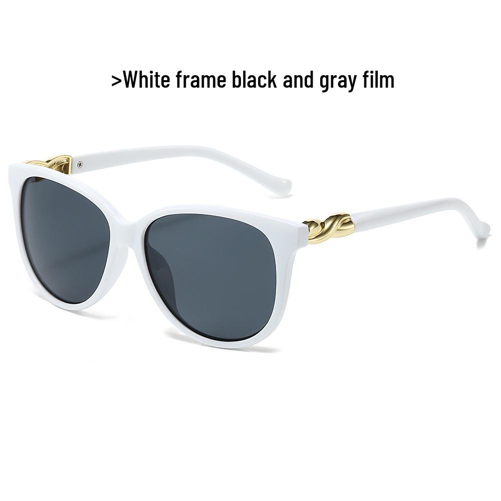 New Stylish Retro Large-Frame Women's Sunglasses - Versatile and Trendy for Outdoor Street Style