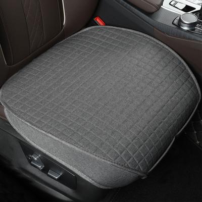 Car Seat Cover Full Tightly Surrounded Flax Seat Cushion Linen Fabric Front Chair Vehicle Protector Auto Accessories  Universal