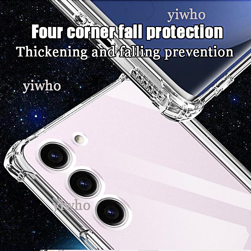 Skal på För Samsung Galaxy S23 FE S23 Ultra Skal S23 S21 S22 S20 Plus Skal på S 23 22 21 20 + FE Lyxiga Transparenta Skal