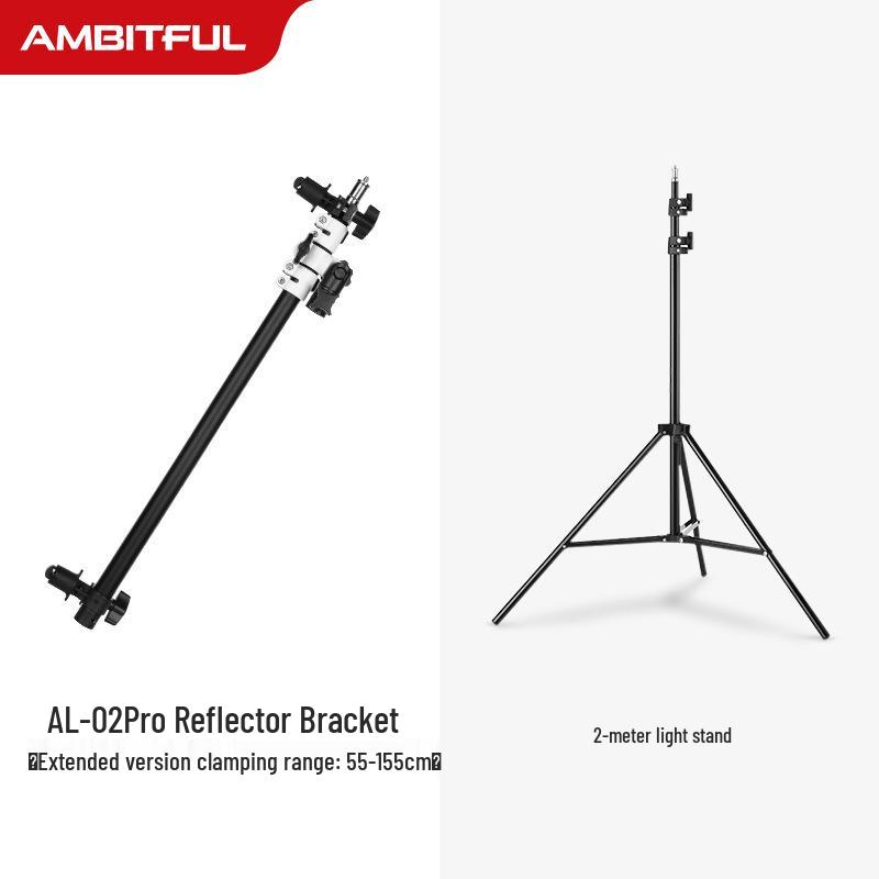 8 Zhi Jie AL-02Pro Photography Reflector Stand with Crossbar Arm and Sunshade Fixing Bracket