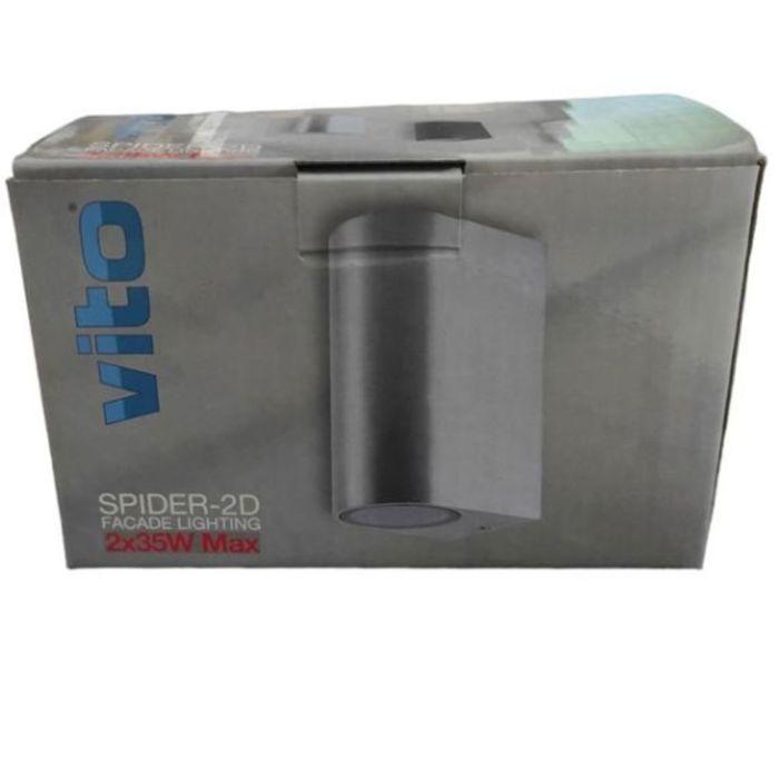 Applique SPIDER-2D 2x35W GU10 IP44 Nickel brossé