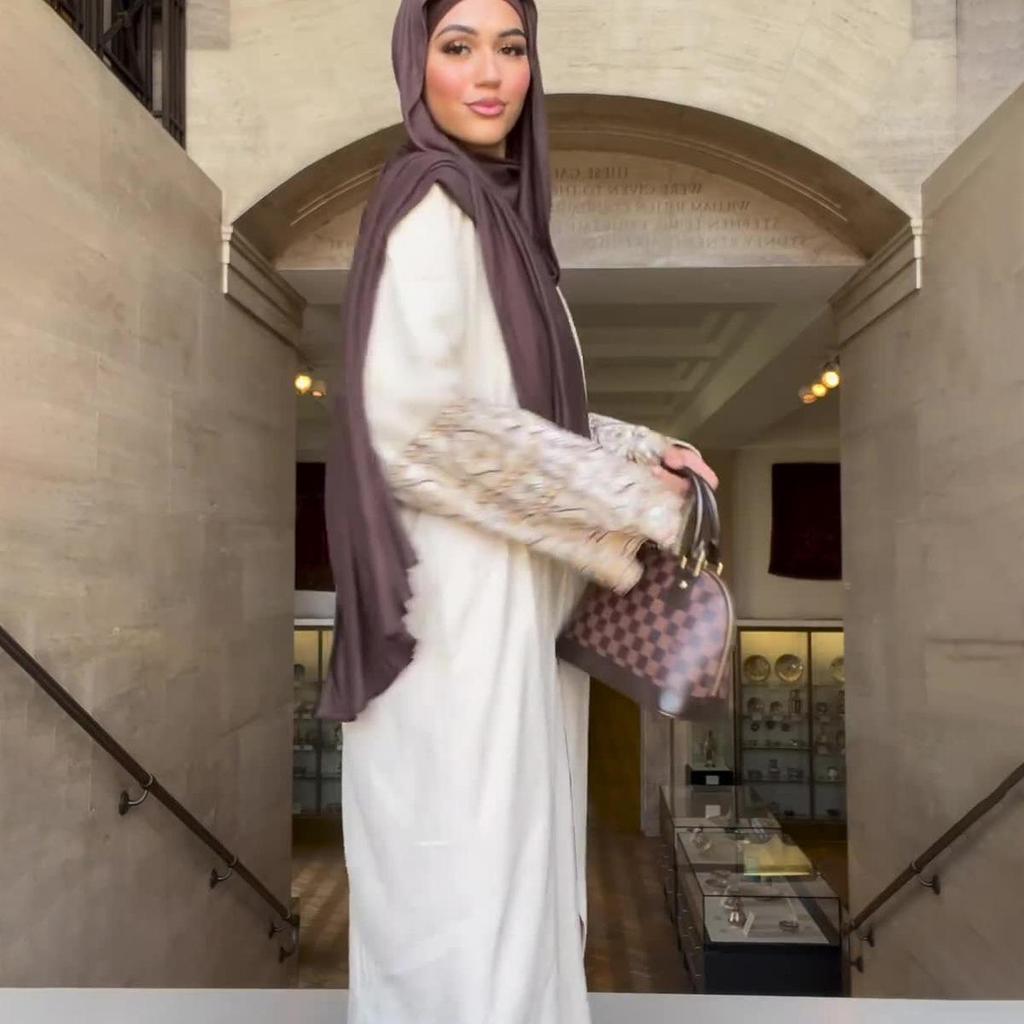 Herbst 2023 Langer Retro-Rock im Bohemian-Stil mit Puffärmeln für Damen