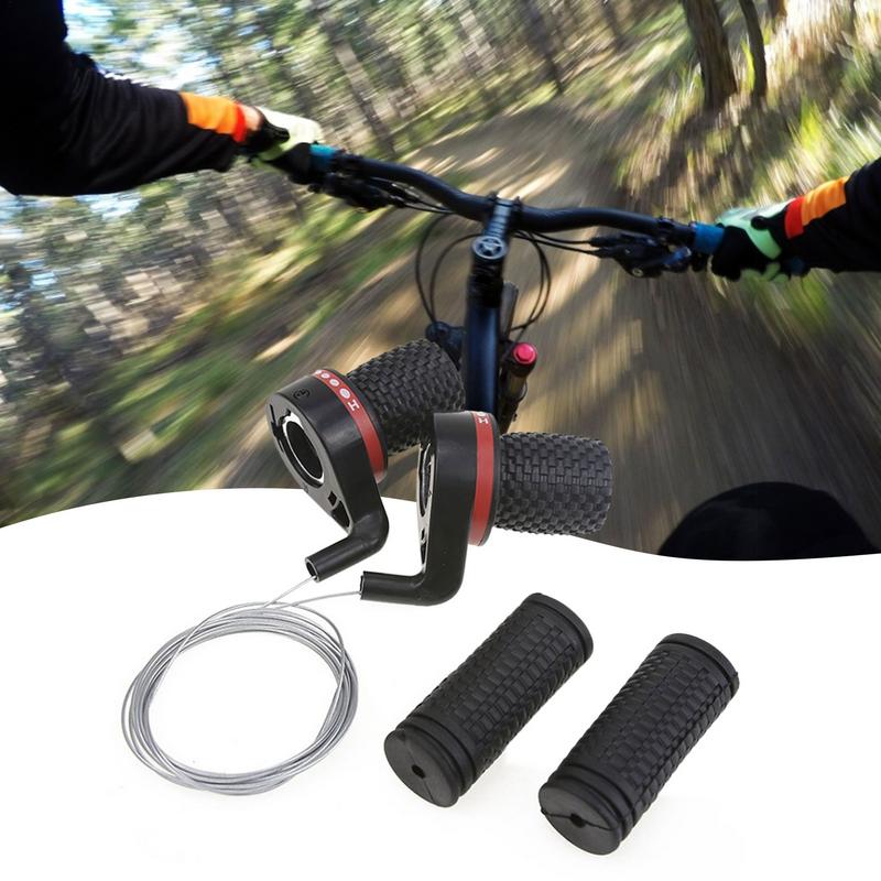 Mountain Bicycle Bike Speed Shifter Shift Derailleur Handle Twist Grip Gear Cycling Speed Control Knob Travel