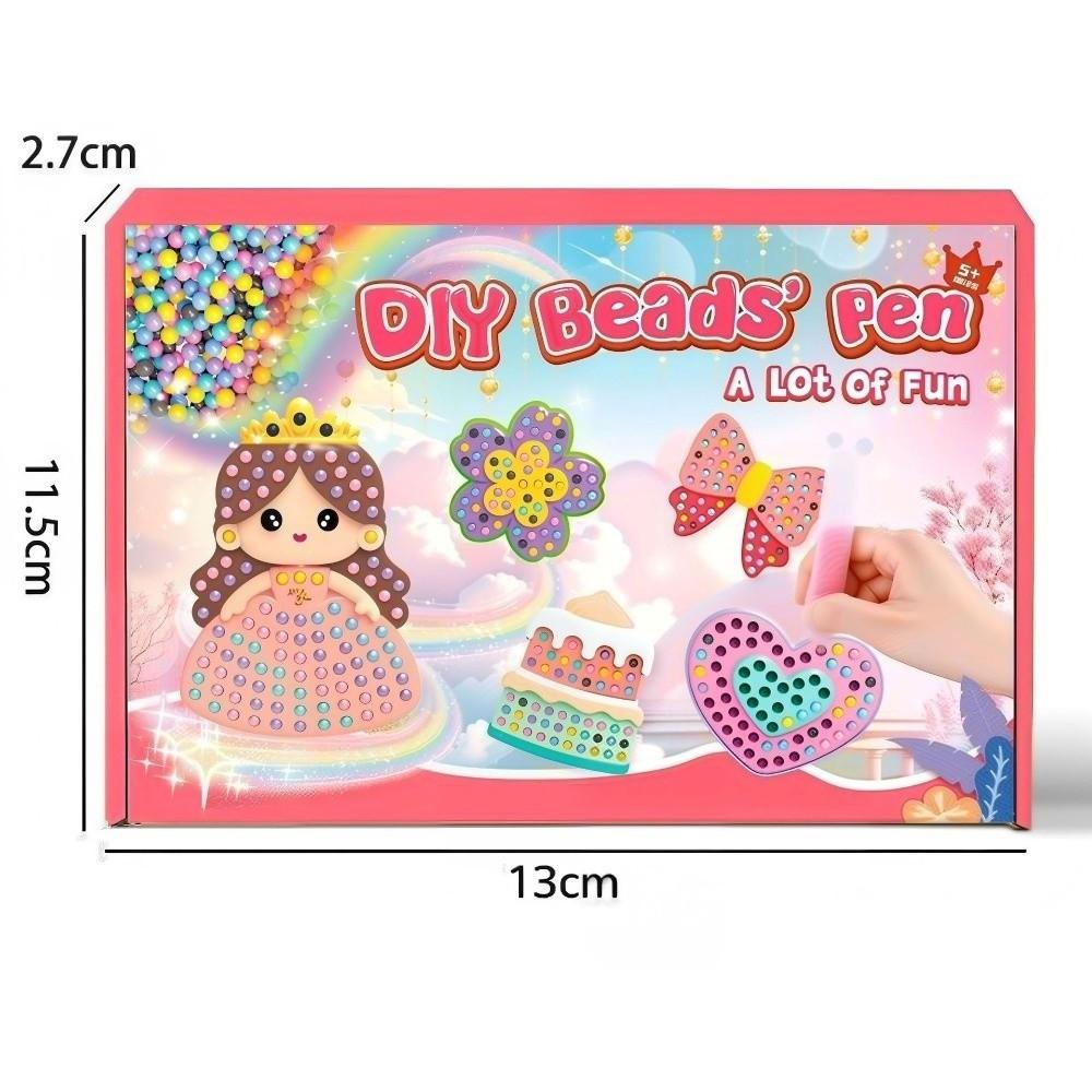 Ballpoint Pen Painting Handmade Bead Painting Creative Production Handmade Beads Pen  Gift for Kids
