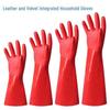 Winter Plus Samt Wasserdichte PVC Spülhandschuhe für Zuhause